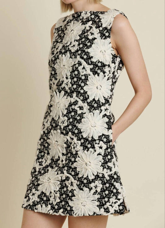 Aureum - Embroidered Twill Mini Dress