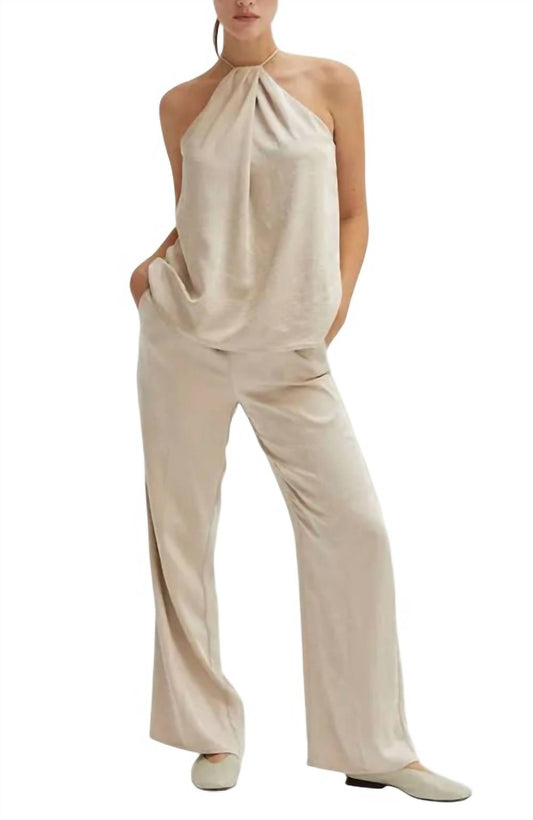 Crescent - Nadia Pull-on Satin Trousers Pants