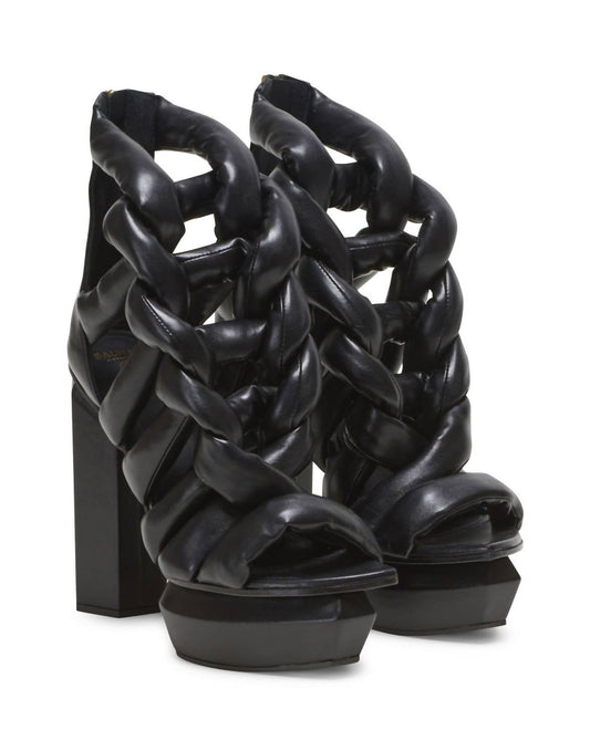 Balmain - Women's Ava Braided Block-heel Platform Pumps
