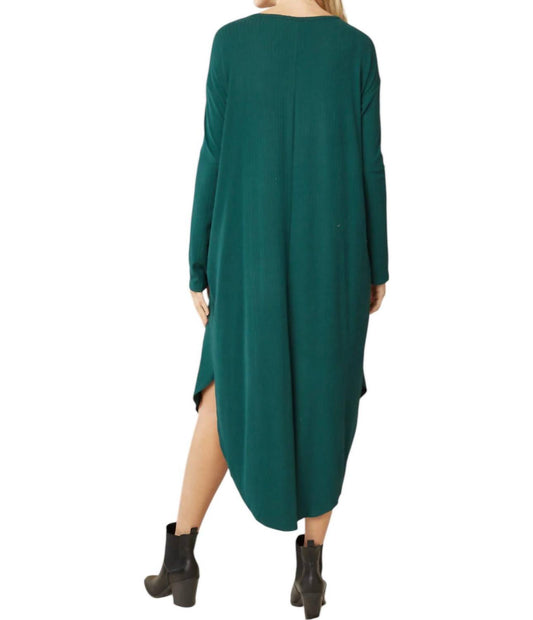 Entro - Ribbed Pocket Midi Dress