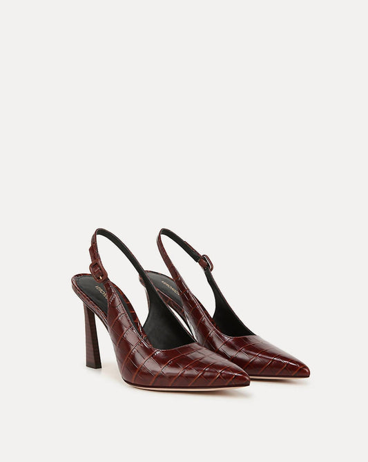 Veronica Beard - Women's Callie Croc-embossed Slingback Pump