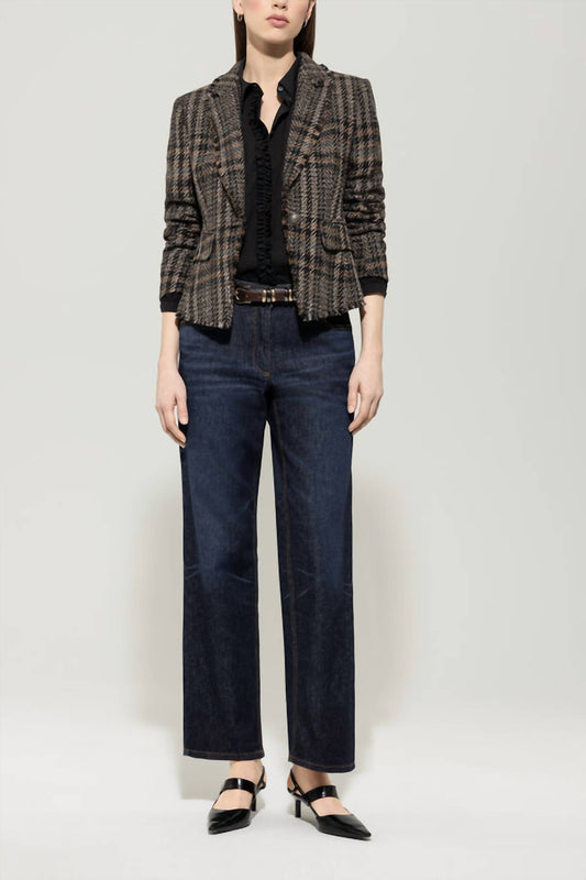 Luisa Cerano - Check One-button Blazer