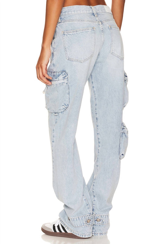 Pistola - Women's Bobbie Utility Mid Rise Loose Straight Cargo Pants