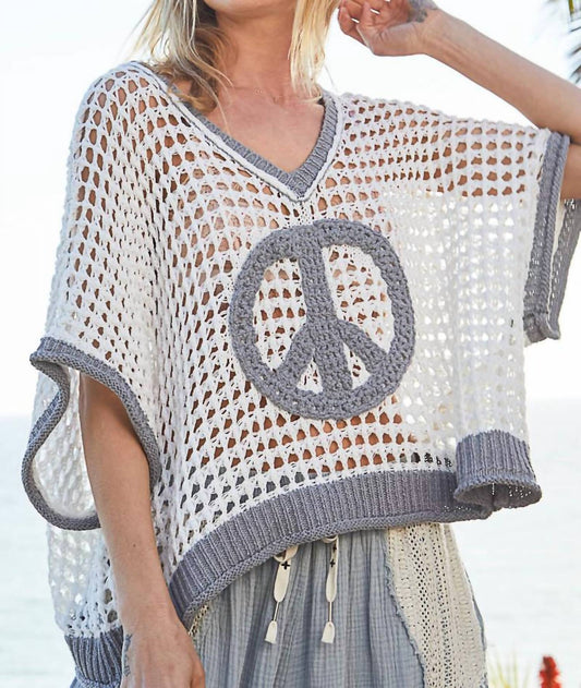 Pol - PEACE KNIT TOP