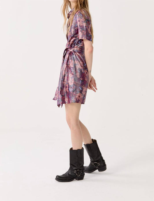 Lanhtropy - Franca Metallic Linen Dress