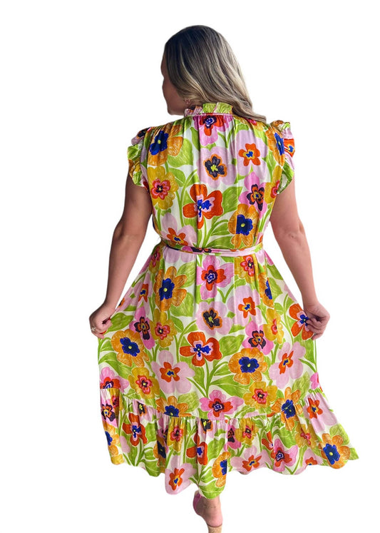 Frnch - Summer Wrap Midi Dress