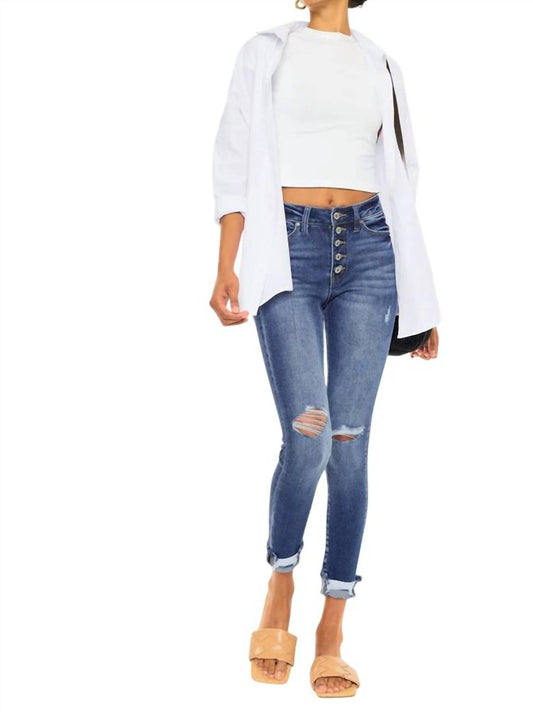 Kancan - Norah High Rise Ankle Skinny Jeans