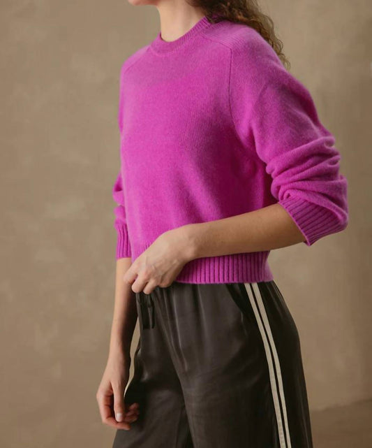 27 Miles Malibu - Alyson Cropped Cashmere Crewneck Sweater