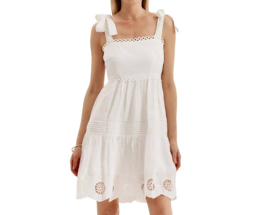 Tyler Boe - Ivy Eyelet Skimmer Dress