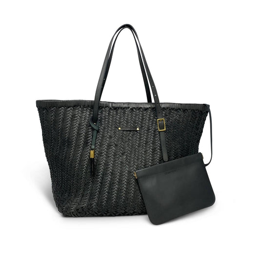 Kempton & Co. - Woven Leather Tote