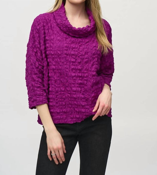 Joseph Ribkoff - Woven Jacquard Boxy Top