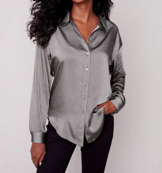 Charlie B - Printed Gusty Satin Shirt