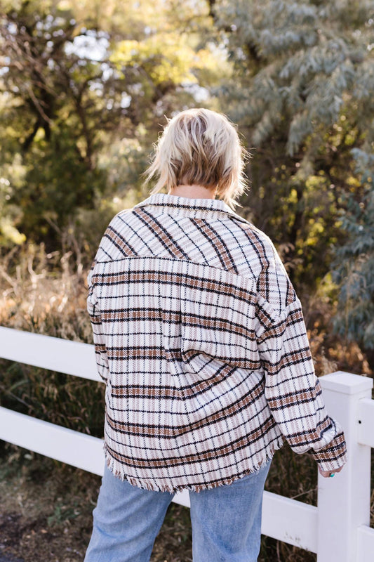 White Birch - Palmer Long Sleeve Shacket