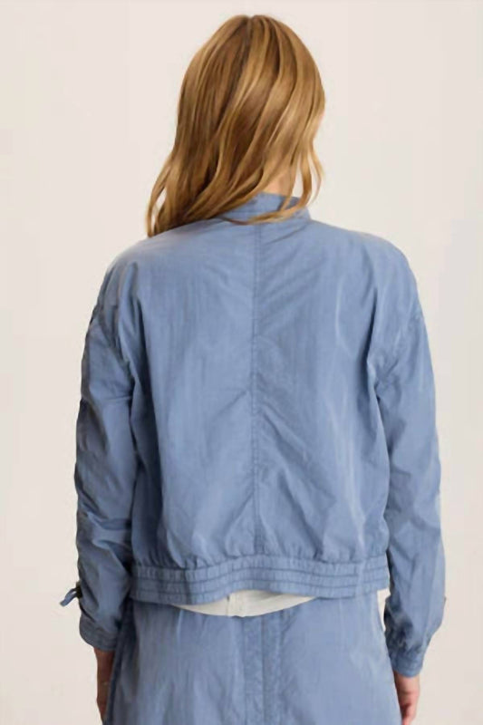 Xcvi - Burris Ruched Athletic Bomber Jacket