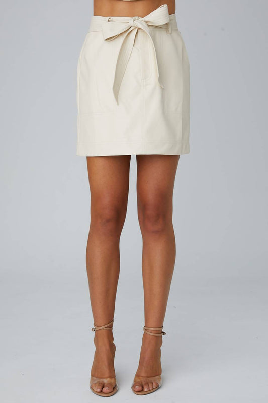Js71 - Valerie Faux Leather Mini Skirt