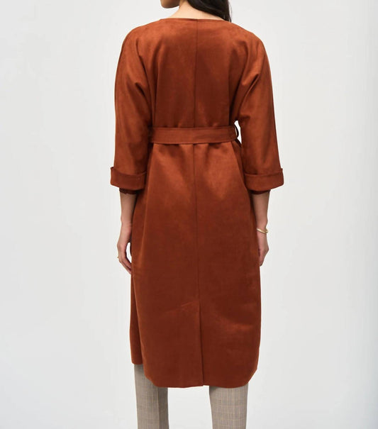 Joseph Ribkoff - Scuba Suede Straight Fit Coat