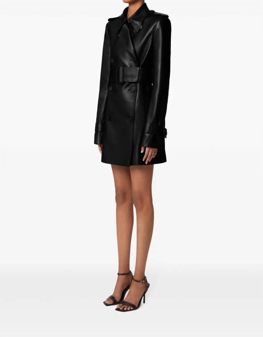 Nina Ricci - Leather Trench Jacket With Open Back