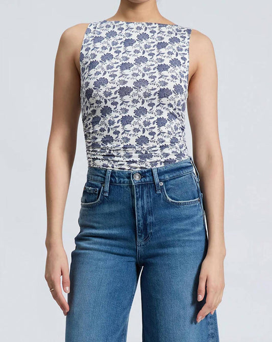 Rag & Bone - Luca Printed Shirred Tank