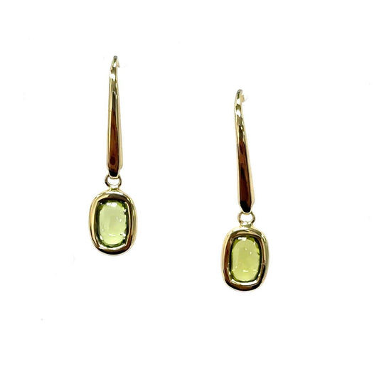 Aamiaa - Color Candy Collection Earrings With 6x4 Cushion-cut Peridot