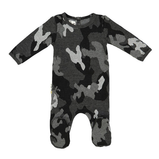 Maniere - Kids Sparkle Camouflage Footie