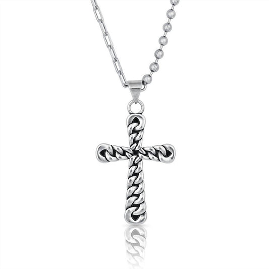 Montana Silversmiths - Women's Strongly Linked Cross Pendant Necklace