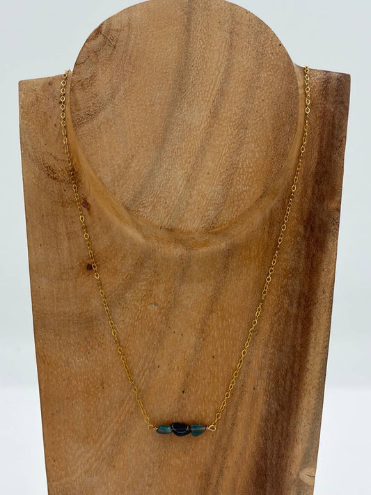 Blue Copper - Women's Opal Necklace