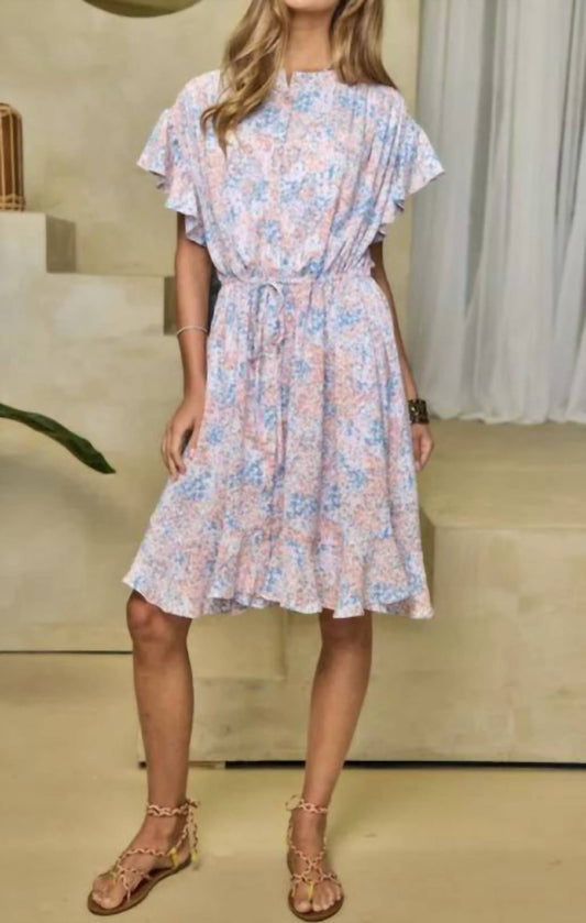 Davi & Dani - Orange/Blue dress