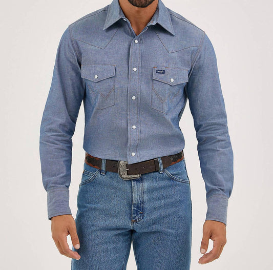 Wrangler - COWBOY CUT DENIM WORK SHIRT