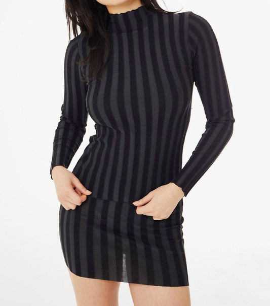 Find Me Now - Wide Ribbed Knit Mock Neck Sweater