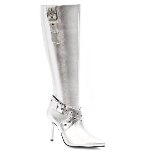 Andrea - Women's Knee High Boots With Stiletto Heel