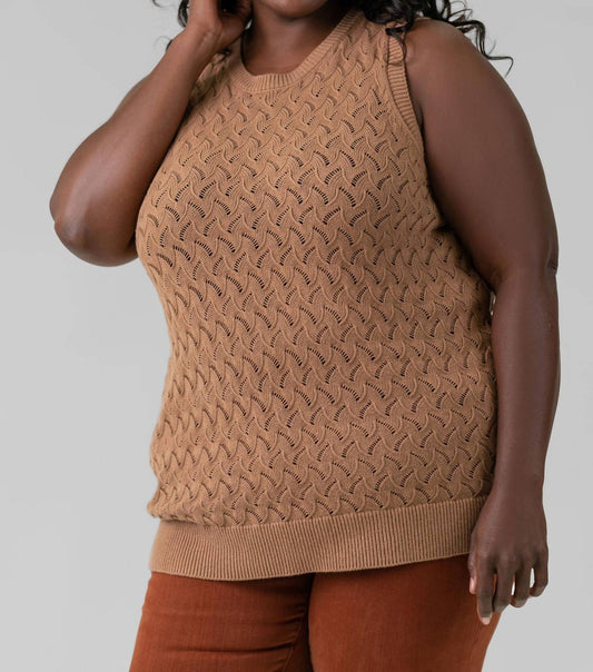 Minnie Rose - COTTON CASHMERE POINTELLE TANK