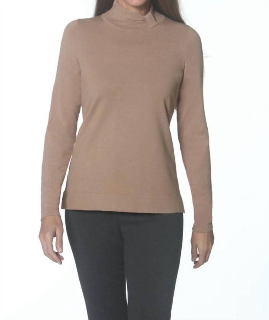 J'Envie/Eli - Ruched Tab Turtleneck