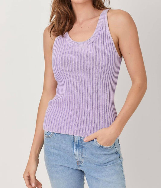 Mystree - Washed Sweater Tank Top