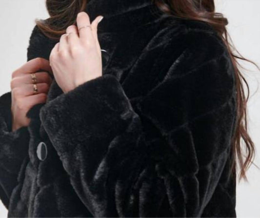 Nikki Jones - Reversible Faux Fur Rain Coat