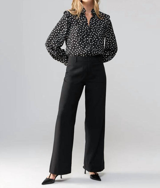 Sanctuary - Marine Wide Leg Trouser