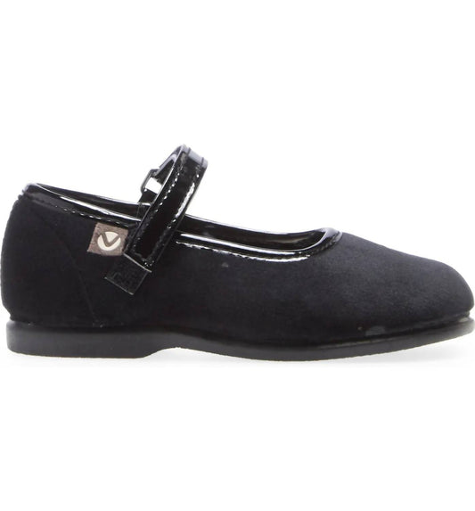 Victoria Shoes - Girls Mary Jane Alba Velvet Shoes