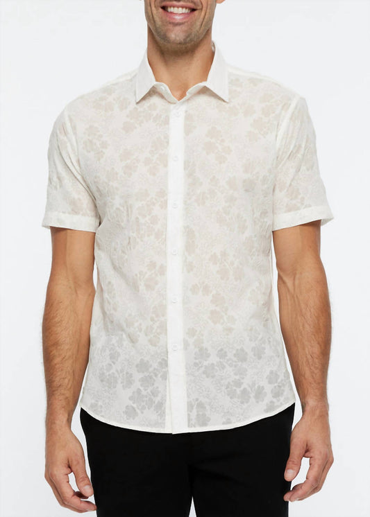 Postmarc - Floral Sheer Short Sleeve Shirt
