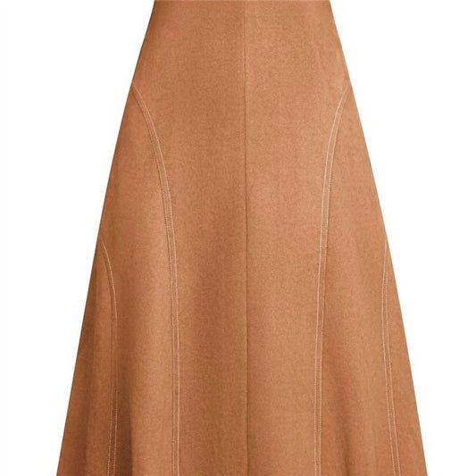 Uzwholesale - Suede High Waist Midi Skirt