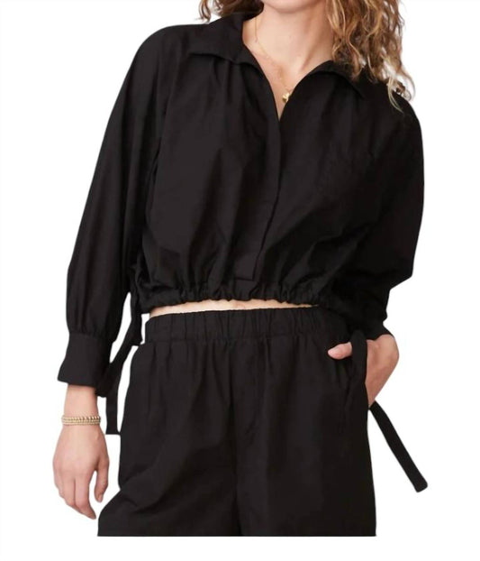 Stateside - Poplin Tie Hem Shirt