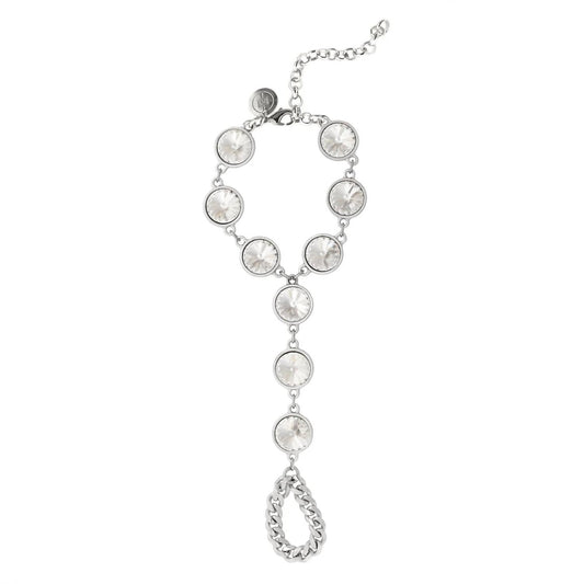 Eklexic - Women's Show Stopper Crystal Hand Chain