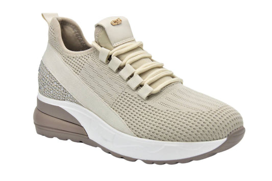 Renato Garini - Women's Heel Sneakers With Stretch Laces