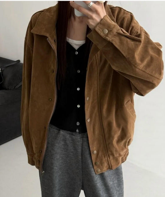 Collective - Vegan Suede Blouson Jacket