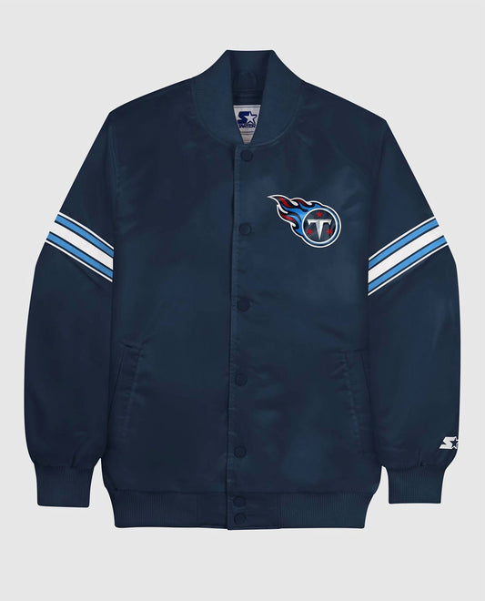 Starter - Men's Tennessee Titans Satin Full-snap Jacket