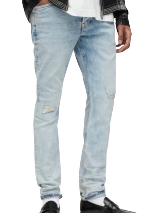 Allsaints - Cigarette Damaged Acid Wash Jeans