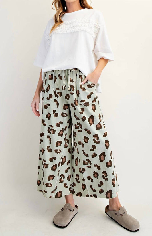 Easel - Animal Print Lounge Pant
