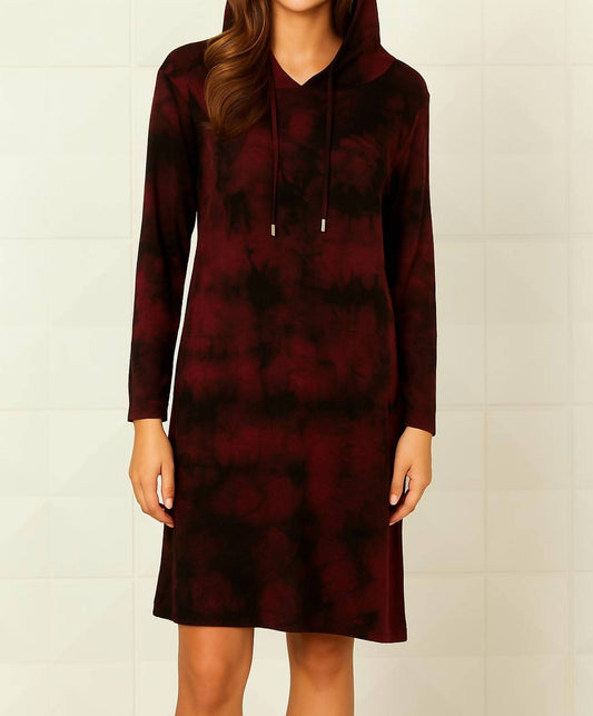 French Kyss - Marble Wash Hooded Dress