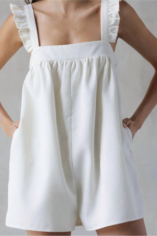 Storia - Celia Ruffled Strap Romper