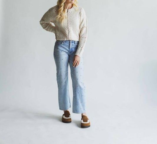 Pistola - Lexi Mid Rise Stud Jeans