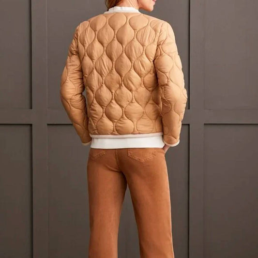 Tribal - Long Sleeve Button Front Puffer Jacket