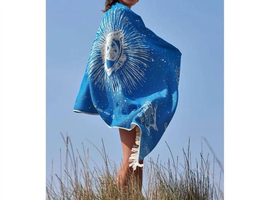 Sun Of A Beach - Cosmos Eye Feather Beach Towel